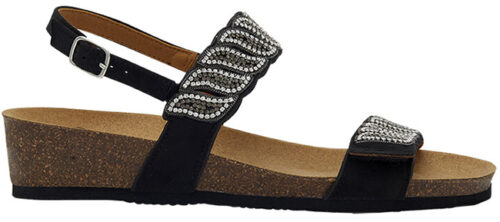 DOHA 2 STRAPS  SANDAL NERO