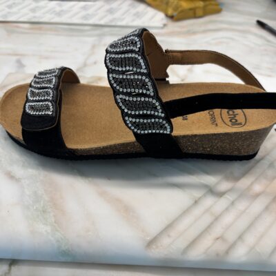 SCHOLL BOGOTA' SANDAL  NERO ROSSO