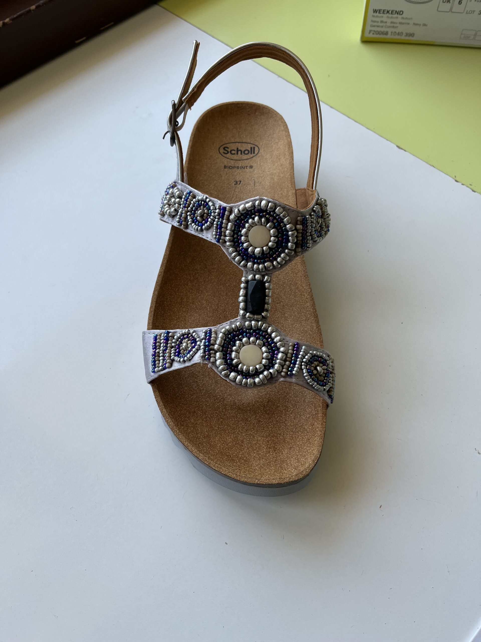 BOGOTA' SANDAL ARGENTO BLU