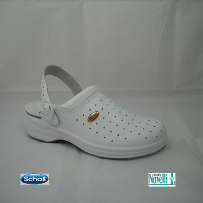 DR SCHOLL CLOG RACY WHITE