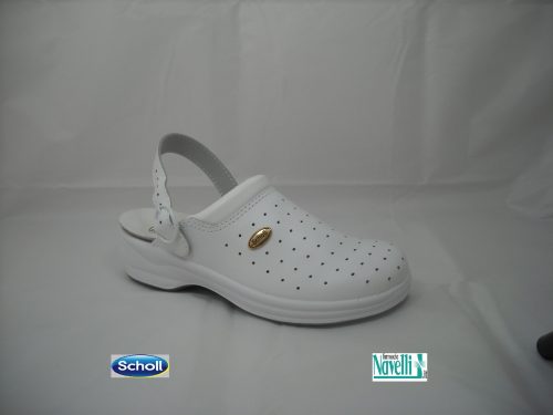 DR SCHOLL CLOG RACY WHITE