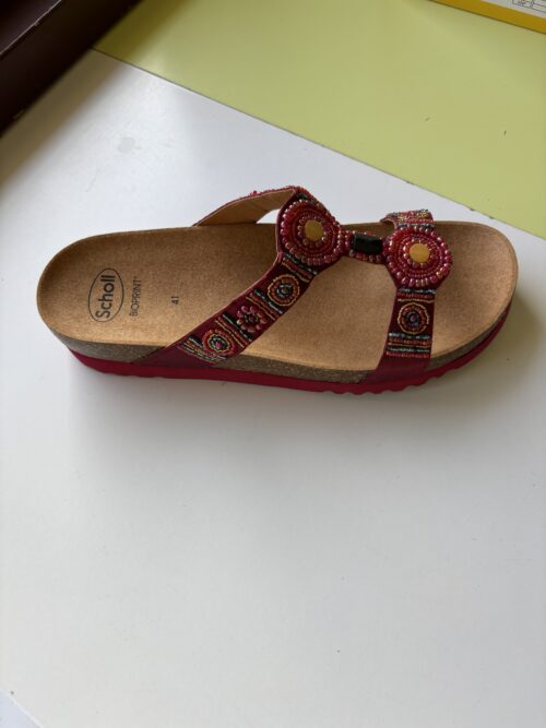 NEW BOGOTA WEDGE ROSSO SCURO MULTI