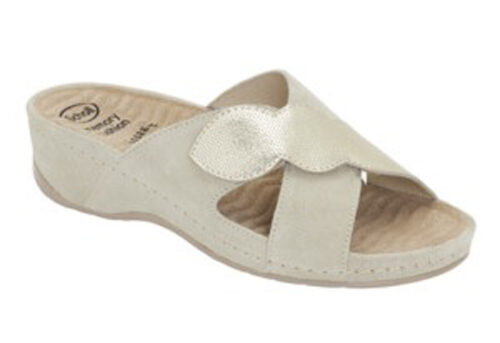 NIVES CROSS PLATINO PELLE SCAMOSCIATA