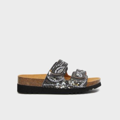 LISBOA 2 STRAPS FLIP -FLOP NERO